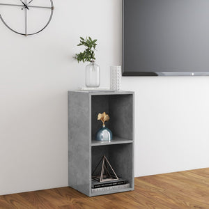 Έπιπλο Τηλεόρασης Γκρι Σκυροδέματος 72x35x36,5 εκ. Επεξ. Ξύλο
