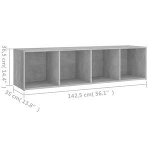 Έπιπλο Τηλεόρασης Γκρι Σκυροδ. 142,5x35x36,5 εκ. Επεξ. Ξύλο - Pakobazaar