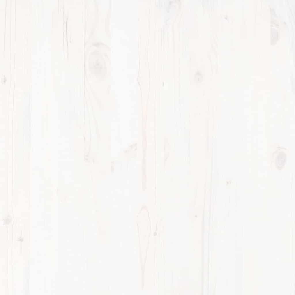 Σαλόνι Κήπου Σετ 2 Τεμαχίων Λευκό από Μασίφ Ξύλο Πεύκου - Pakobazaar