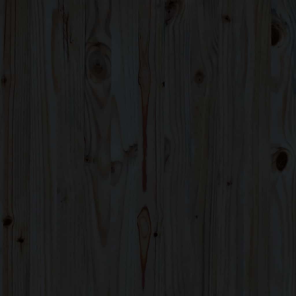 Σαλόνι Κήπου Σετ 3 Τεμαχίων Μαύρο από Μασίφ Ξύλο Πεύκου - Pakobazaar