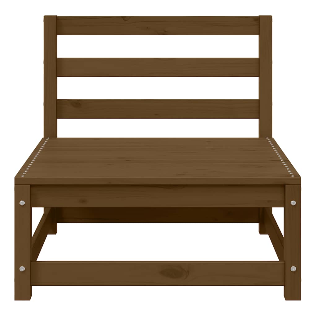 Σαλόνι Κήπου Σετ 3 Τεμαχίων Καφέ Μελί από Μασίφ Ξύλο Πεύκου - Pakobazaar