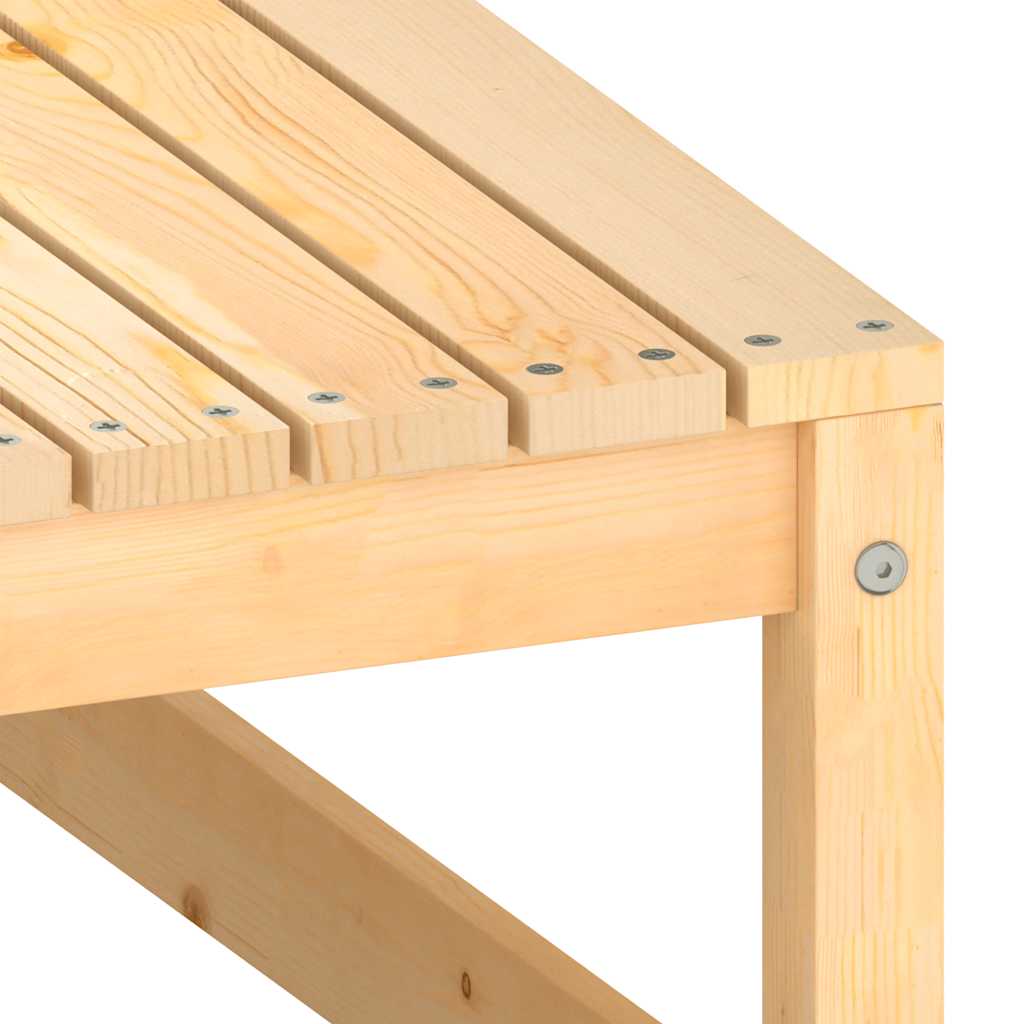 Υποπόδιο Κήπου Μασίφ Ξύλο Πεύκου με Μαξιλάρια - Pakobazaar