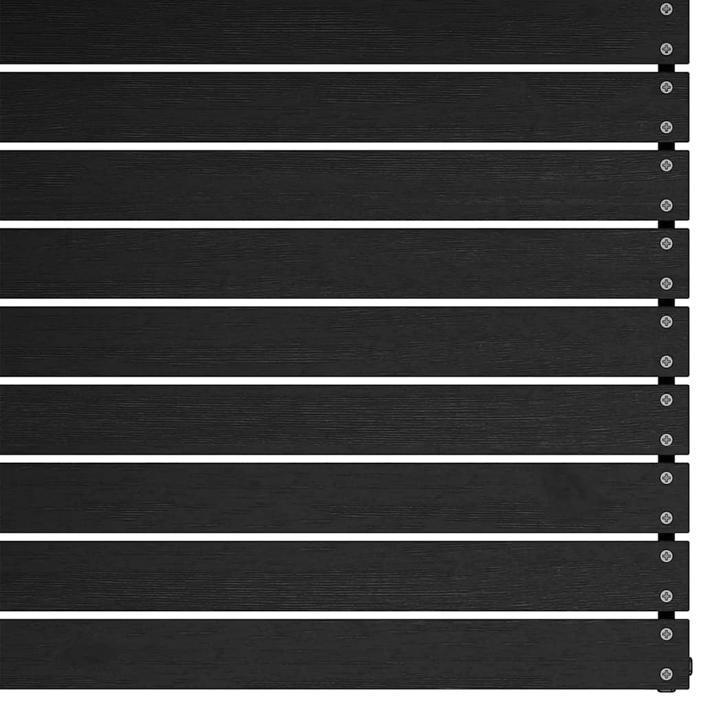 Καναπές Κήπου Διθέσιος Μαύρος Μασίφ Ξύλο Πεύκου με Μαξιλάρια - Pakobazaar