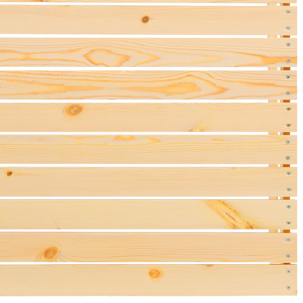 Καναπέδες Κήπου Μεσαίοι 2 τεμ. Ξύλο Πεύκου με Γκρι Μαξιλάρια - Pakobazaar