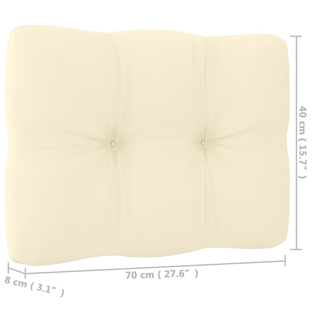 Σαλόνι Κήπου Σετ 2 τεμ Καφέ Μελί Μασίφ Ξύλο Πεύκου με Μαξιλάρια - Pakobazaar