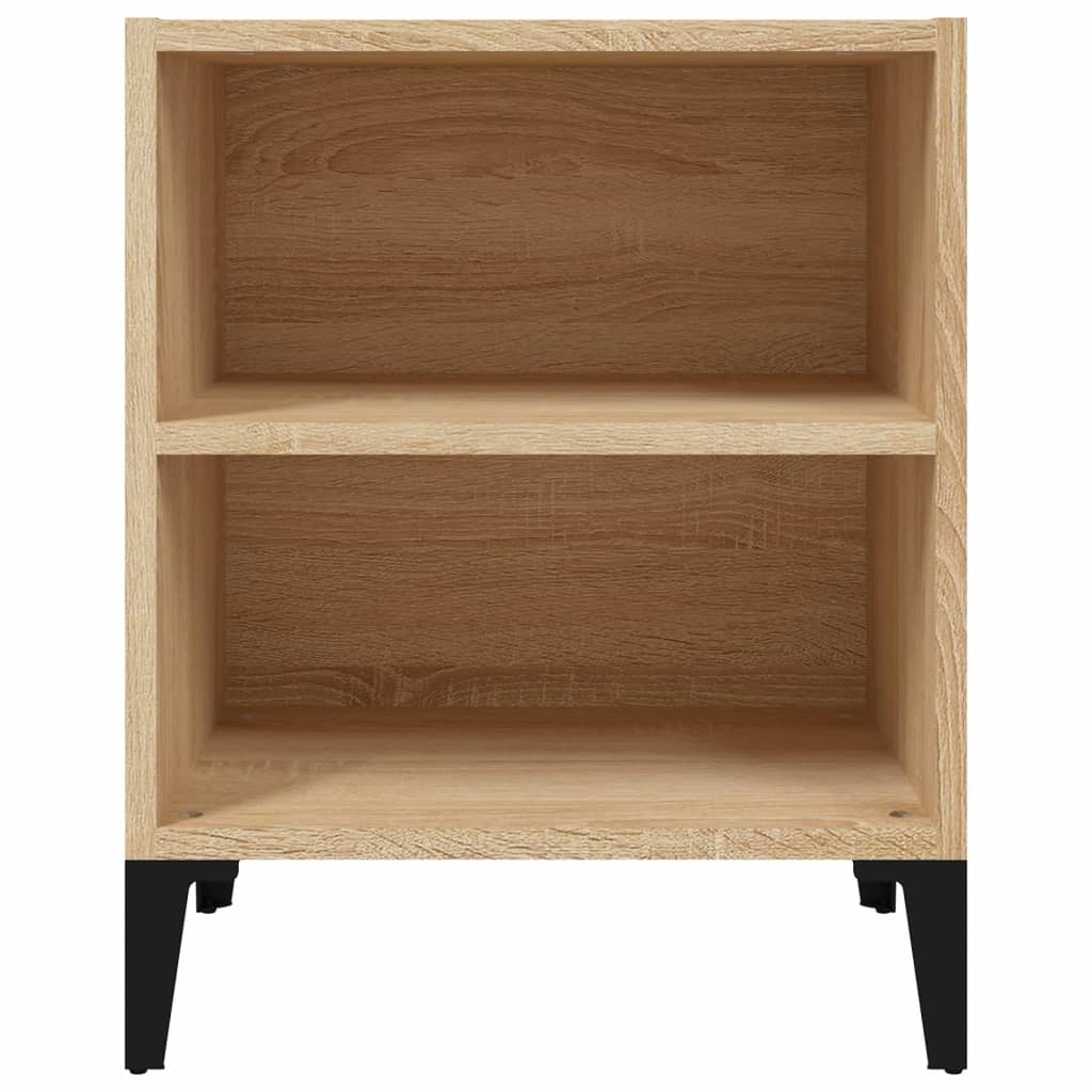 Κομοδίνο Sonoma Δρυς 40 x 30 x 50 εκ. με Μεταλλικά Πόδια