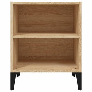 Κομοδίνο Sonoma Δρυς 40 x 30 x 50 εκ. με Μεταλλικά Πόδια