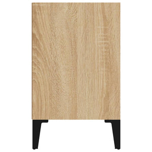 Κομοδίνο Sonoma Δρυς 40 x 30 x 50 εκ. με Μεταλλικά Πόδια