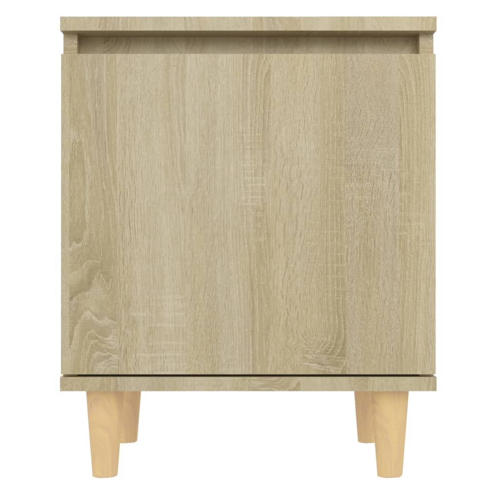 Κομοδίνο Sonoma Δρυς 40 x 30 x 50 εκ. με Μασίφ Ξύλινα Πόδια - Pakobazaar