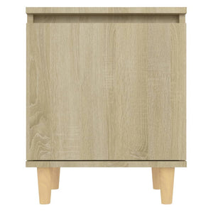 Κομοδίνο Sonoma Δρυς 40 x 30 x 50 εκ. με Μασίφ Ξύλινα Πόδια - Pakobazaar