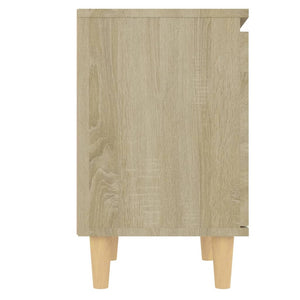 Κομοδίνο Sonoma Δρυς 40 x 30 x 50 εκ. με Μασίφ Ξύλινα Πόδια - Pakobazaar