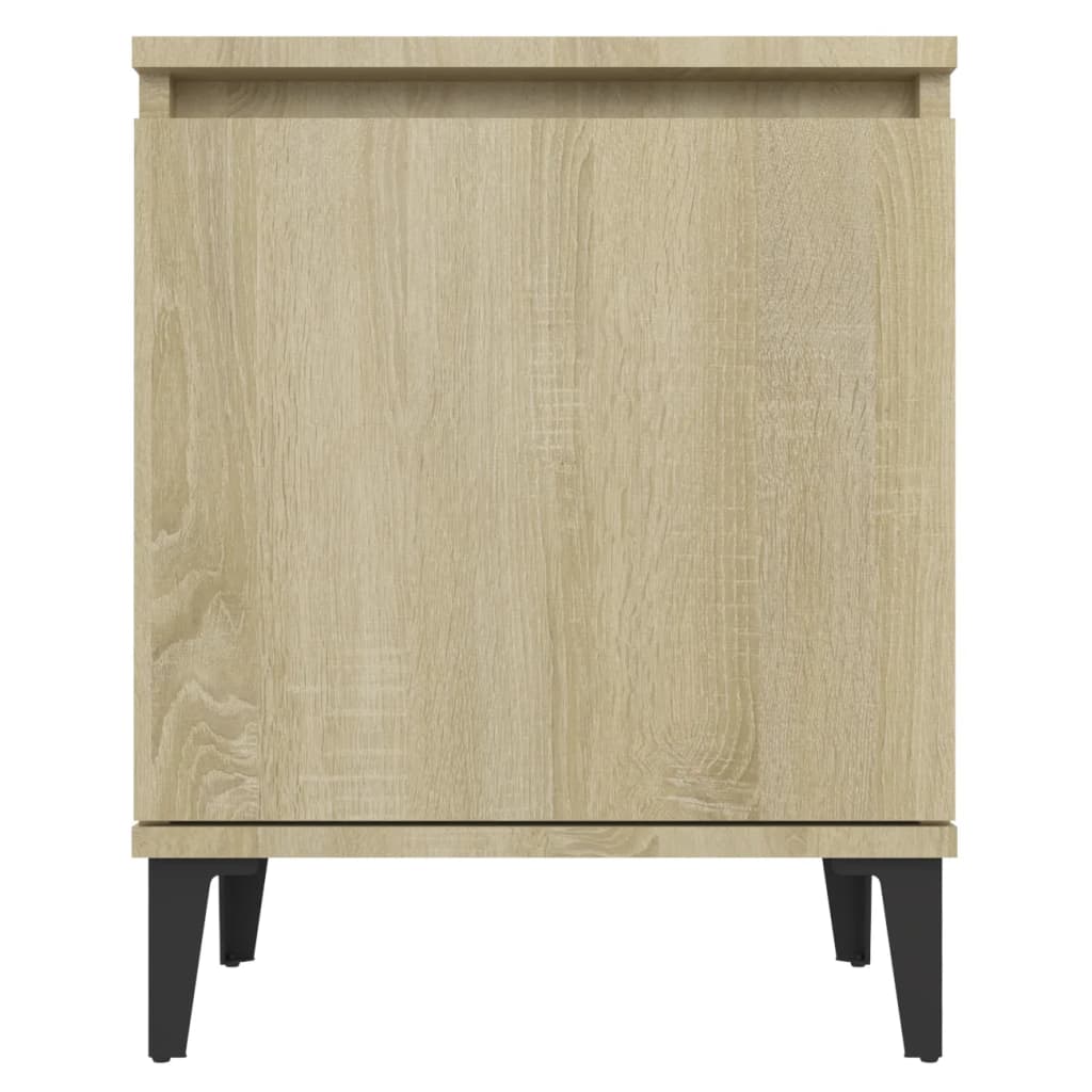 Κομοδίνο Sonoma Δρυς 40 x 30 x 50 εκ. με Μεταλλικά Πόδια