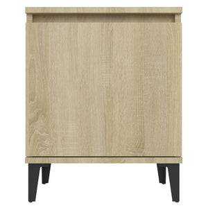 Κομοδίνο Sonoma Δρυς 40 x 30 x 50 εκ. με Μεταλλικά Πόδια