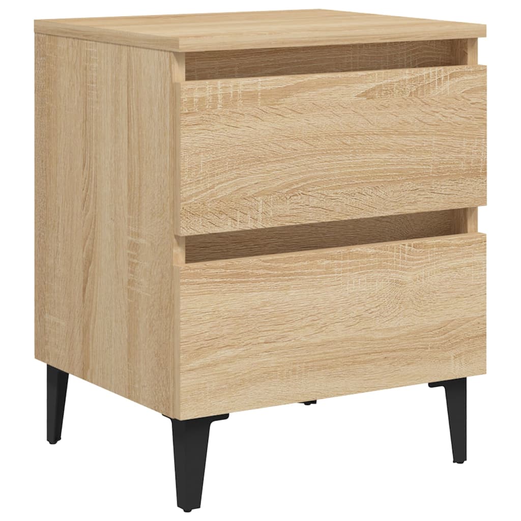 Κομοδίνο Sonoma Δρυς 40 x 35 x 50 εκ. από Επεξ. Ξύλο