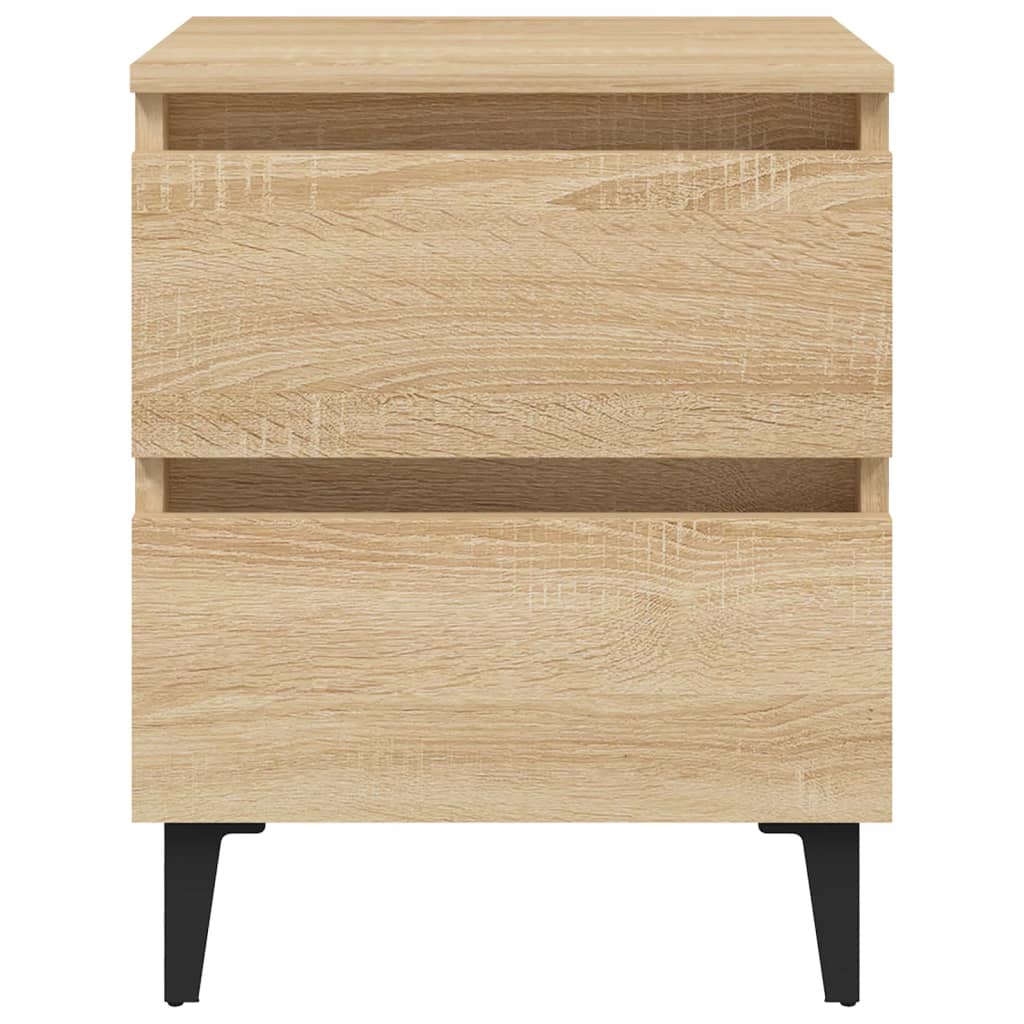 Κομοδίνα 2 τεμ. Sonoma Δρυς 40 x 35 x 50 εκ. από Επεξ. Ξύλο