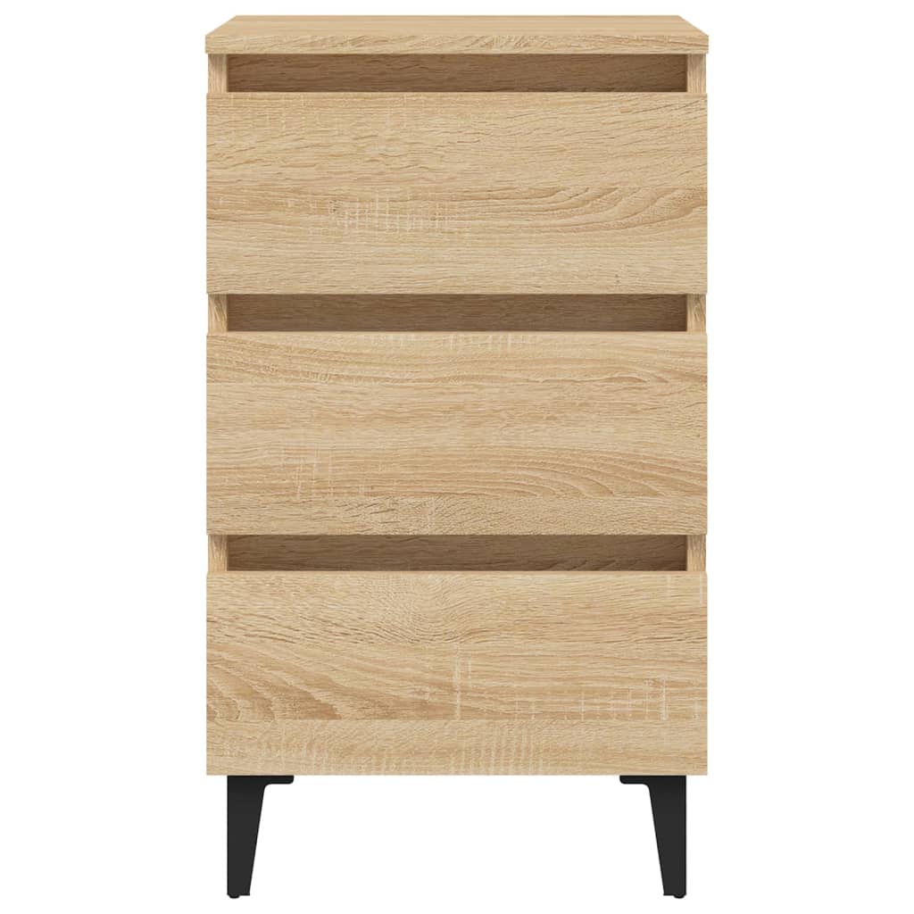 Κομοδίνο Sonoma Δρυς 40 x 35 x 69 εκ. με Μεταλλικά Πόδια
