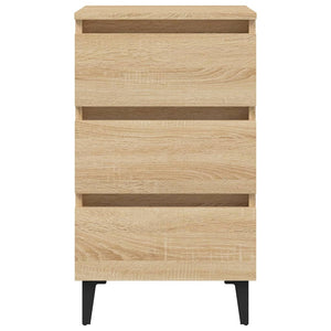 Κομοδίνο Sonoma Δρυς 40 x 35 x 69 εκ. με Μεταλλικά Πόδια