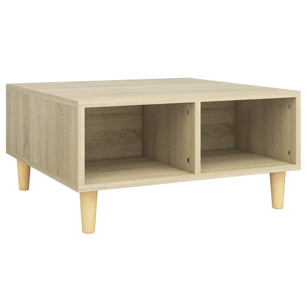 Τραπεζάκι Σαλονιού Sonoma Δρυς 60x60x30 εκ. Επεξεργασμένο Ξύλο