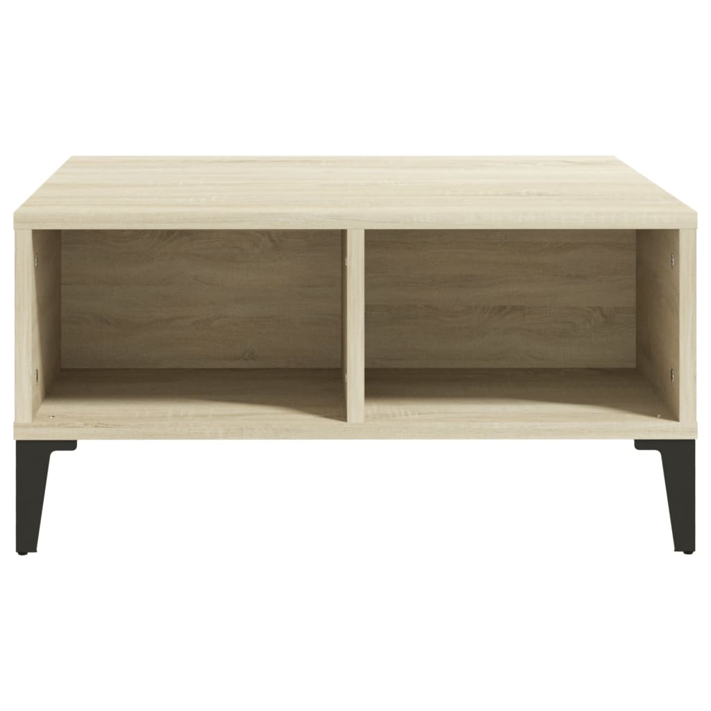 Τραπεζάκι Σαλονιού Sonoma Δρυς 60x60x30 εκ. Επεξεργασμένο Ξύλο