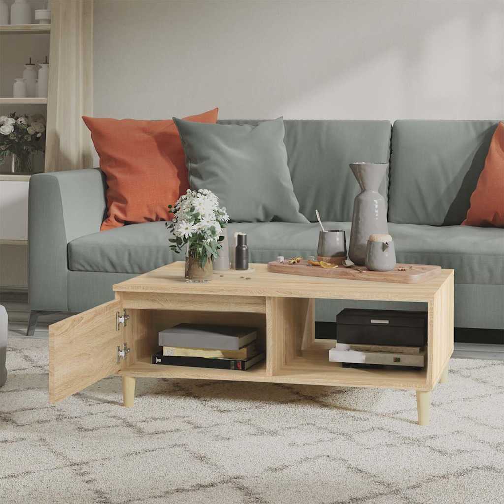 Τραπεζάκι Σαλονιού Sonoma Δρυς 90x60x35 εκ. Επεξεργασμένο Ξύλο