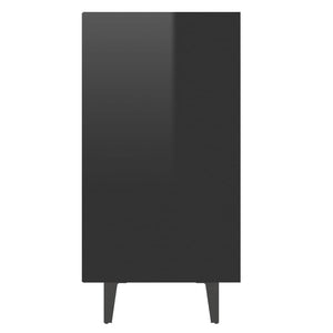 Ραφιέρα Γυαλιστερό Μαύρο 103,5 x 35 x 70 εκ. από Επεξ. Ξύλο - Pakobazaar