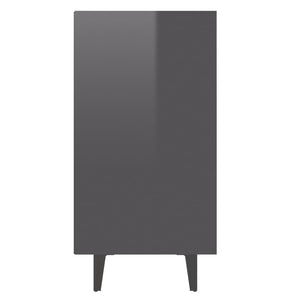 Ραφιέρα Γυαλιστερή Γκρι 103,5 x 35 x 70 εκ. από Επεξ. Ξύλο - Pakobazaar