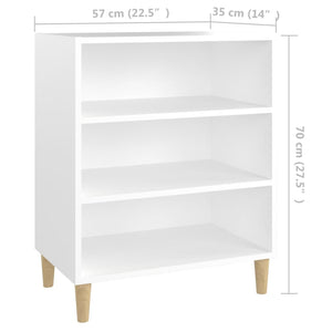 Ραφιέρα Λευκή 57 x 35 x 70 εκ. από Μοριοσανίδα