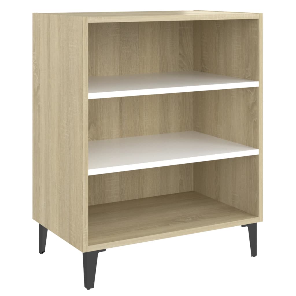 Ραφιέρα Λευκό / Sonoma Δρυς 57 x 35 x 70 εκ. από Επεξ. Ξύλο