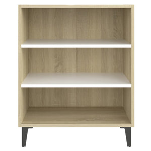 Ραφιέρα Λευκό / Sonoma Δρυς 57 x 35 x 70 εκ. από Επεξ. Ξύλο
