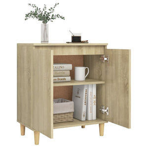 Μπουφές Sonoma Δρυς 60x35x70εκ. από Επεξ. Ξύλο με Ξύλινα Πόδια