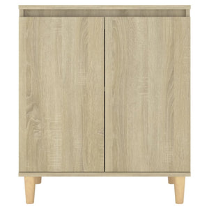 Μπουφές Sonoma Δρυς 60x35x70εκ. από Επεξ. Ξύλο με Ξύλινα Πόδια