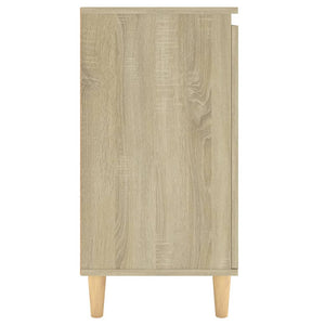 Μπουφές Sonoma Δρυς 60x35x70εκ. από Επεξ. Ξύλο με Ξύλινα Πόδια