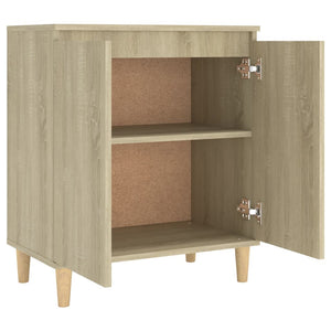Μπουφές Sonoma Δρυς 60x35x70εκ. από Επεξ. Ξύλο με Ξύλινα Πόδια