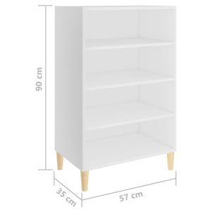Ραφιέρα Λευκή 57 x 35 x 90 εκ. από Μοριοσανίδα - Pakobazaar