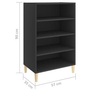 Ραφιέρα Γκρι 57 x 35 x 90 εκ. από Επεξ. Ξύλο