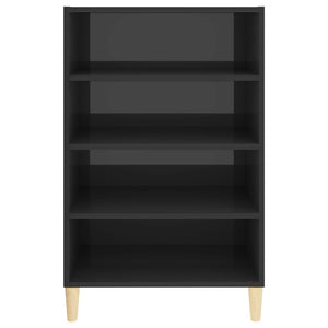 Ραφιέρα Γυαλιστερή Γκρι 57 x 35 x 90 εκ. από Επεξ. Ξύλο - Pakobazaar