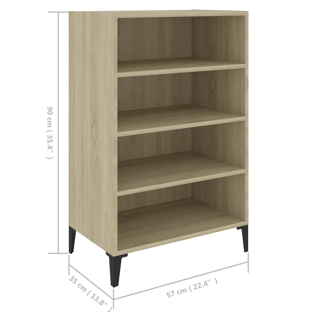 Ραφιέρα Sonoma Δρυς 57 x 35 x 90 εκ. από Επεξ. Ξύλο