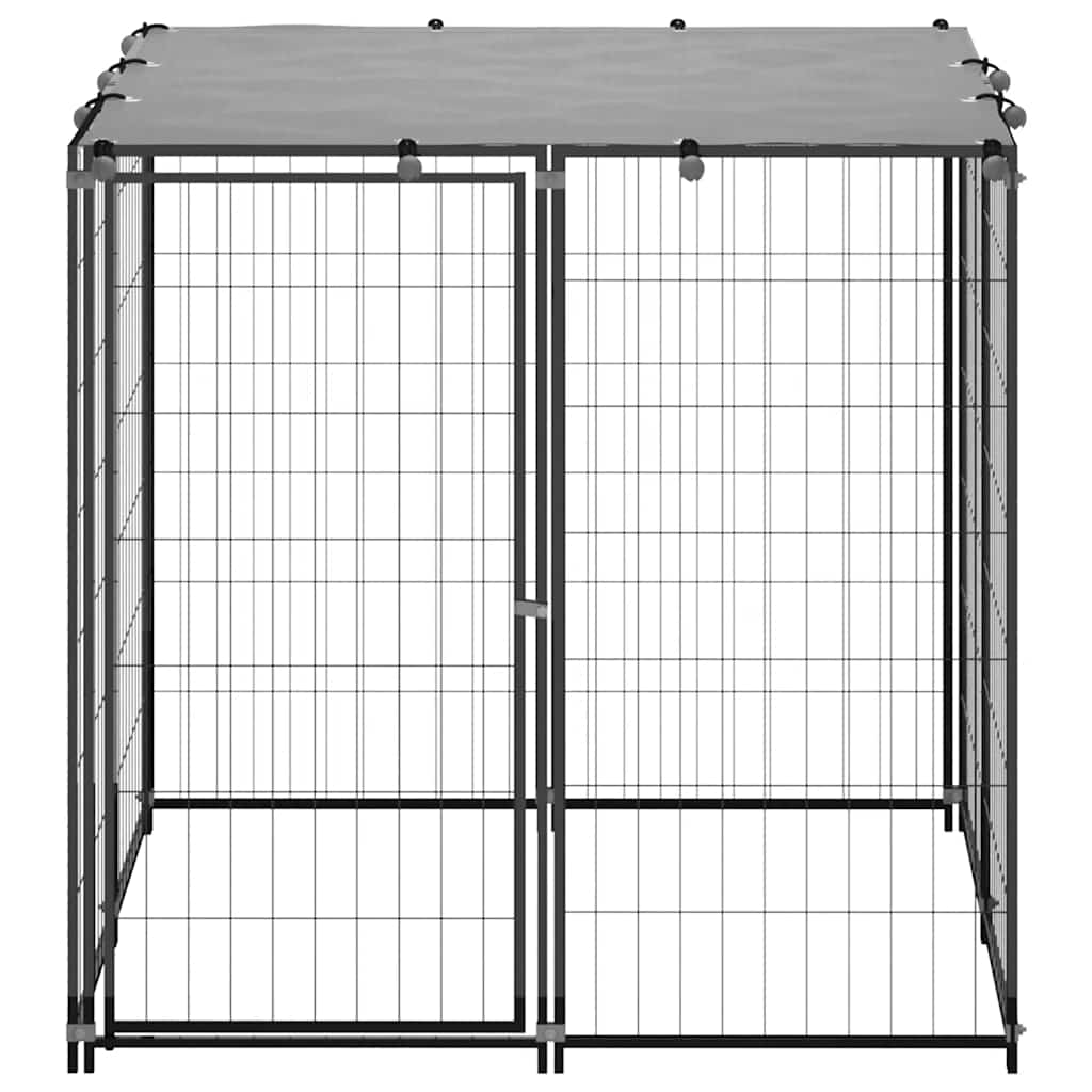 Σπιτάκι σκύλου Μαύρο 110 x 110 x 110 από Ατσάλι - PAKOBAZAAR