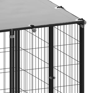 Σπιτάκι σκύλου Μαύρο 330 x 110 x 110 από Ατσάλι - PAKOBAZAAR