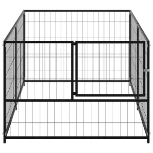 Σπιτάκι Σκύλου Μαύρο 200 x 100 x 70 εκ. Ατσάλινο - PAKOBAZAAR