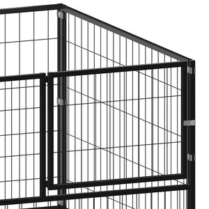 Σπιτάκι Σκύλου Μαύρο 300 x 100 x 70 εκ. Ατσάλινο - PAKOBAZAAR