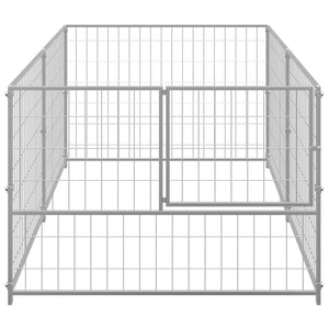 Σπιτάκι Σκύλου Ασημί 200 x 100 x 70 εκ. Ατσάλινο - PAKOBAZAAR