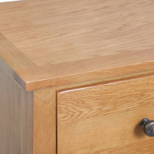 Συρταριέρα Ψηλή 45 x 32 x 110 εκ. από Μασίφ Ξύλο Δρυός