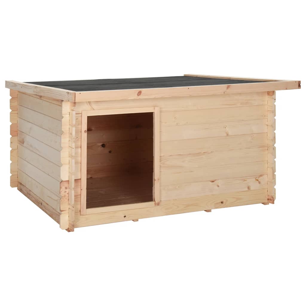 Σπιτάκι Σκύλου 150x150x82,6 εκ./14 χιλ. από Μασίφ Ξύλο Πεύκου - Pakobazaar