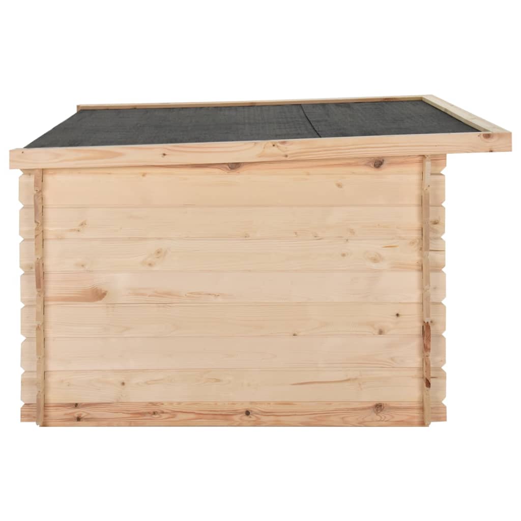 Σπιτάκι Σκύλου 150x150x82,6 εκ./14 χιλ. από Μασίφ Ξύλο Πεύκου - Pakobazaar