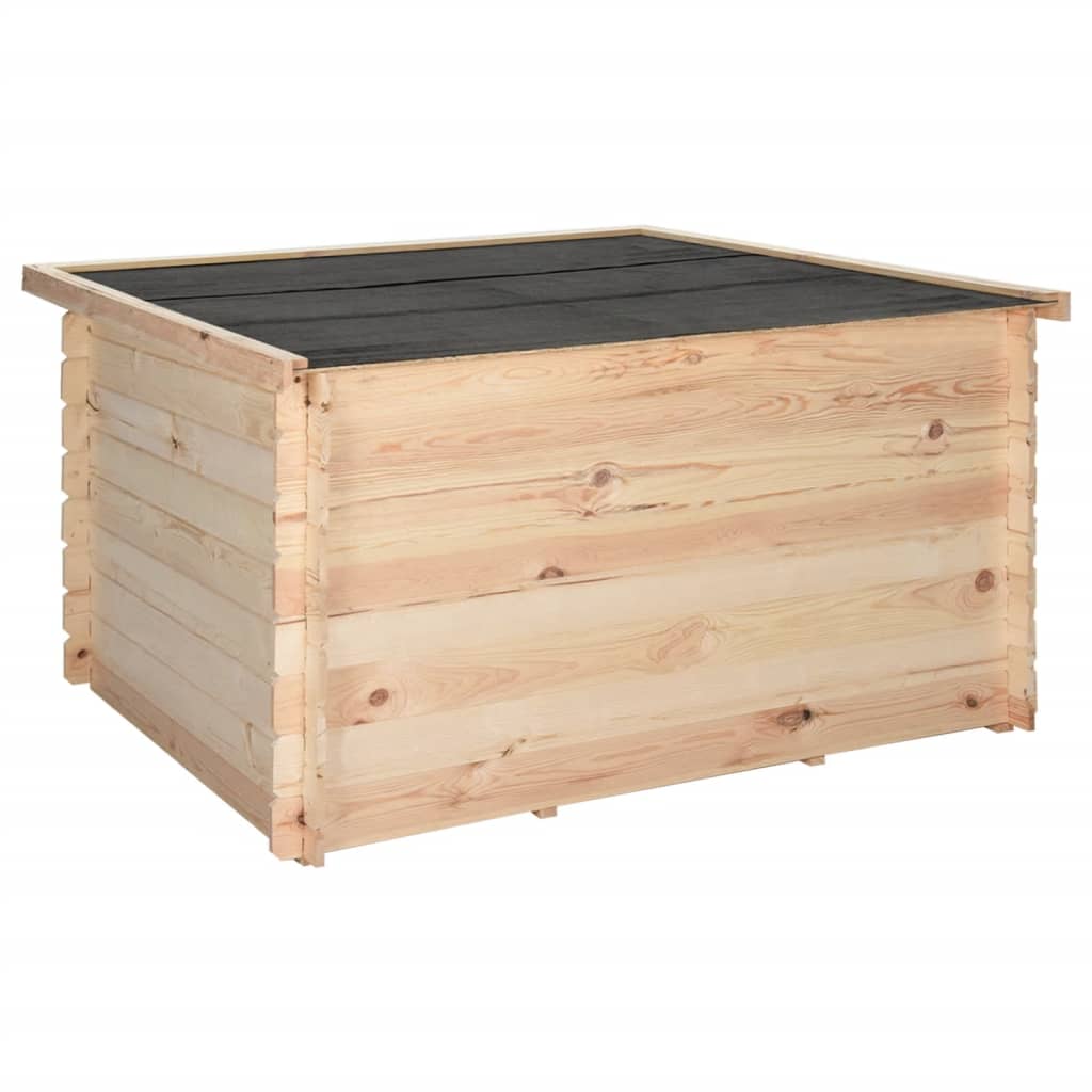 Σπιτάκι Σκύλου 150x150x82,6 εκ./14 χιλ. από Μασίφ Ξύλο Πεύκου - Pakobazaar