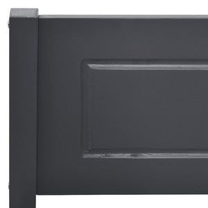 Πλαίσιο Κρεβατιού Γκρι 180 x 200 εκ. από Μασίφ Ξύλο Πεύκου