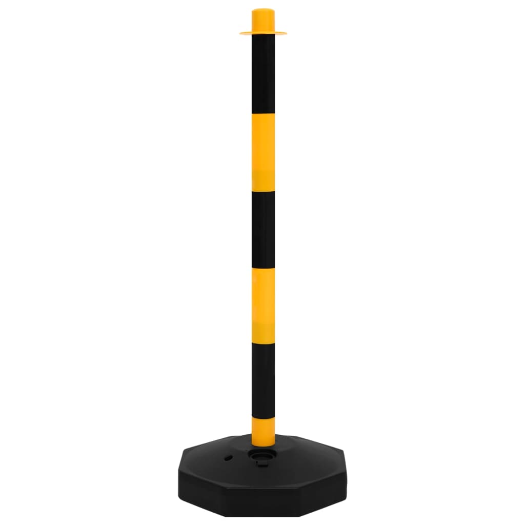 Σετ Κολόνες Σήμανσης με Πλαστική Αλυσίδα 10 Μέτρων - PAKOBAZAAR