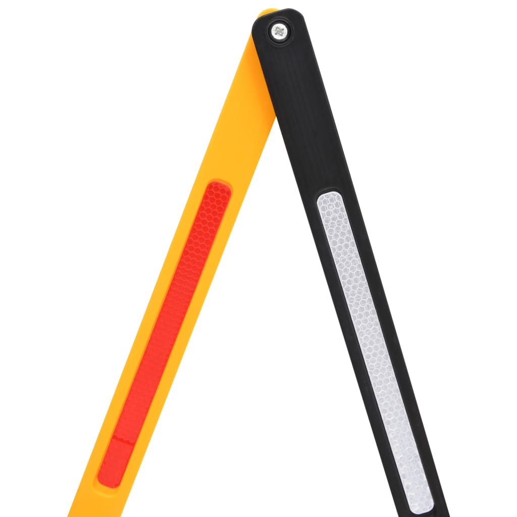 Μπάρα Σήμανσης Πτυσσόμενη Κίτρινο και Μαύρο 250 x 38 x 96 εκ. - PAKOBAZAAR