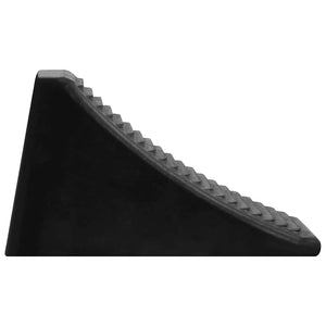 Σφήνες Τροχών 4 Τεμ. 16x9x9 εκ. από Καουτσούκ - PAKOBAZAAR